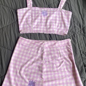 Dolls kill matching care bear mini skirt set